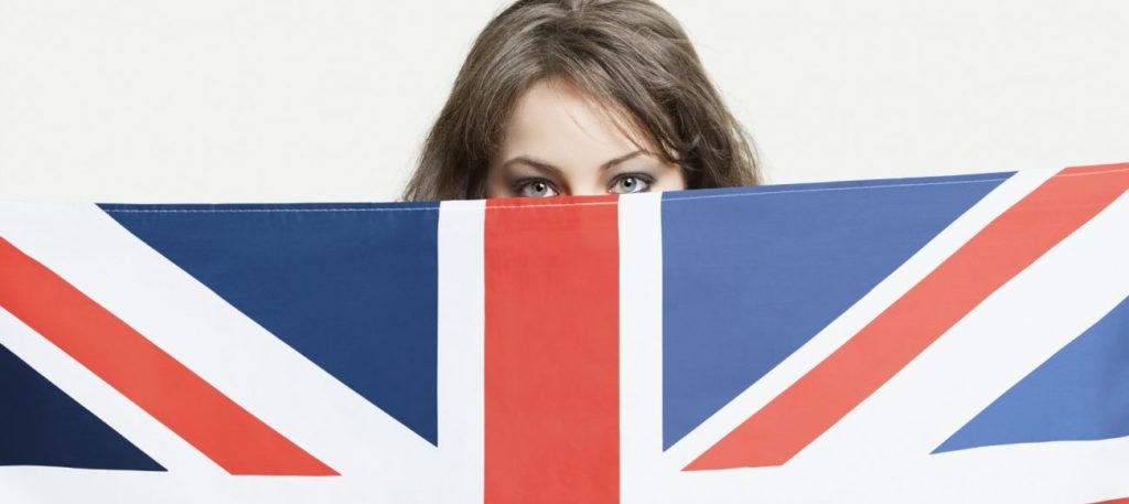 kurs angielskiego online flaga GB